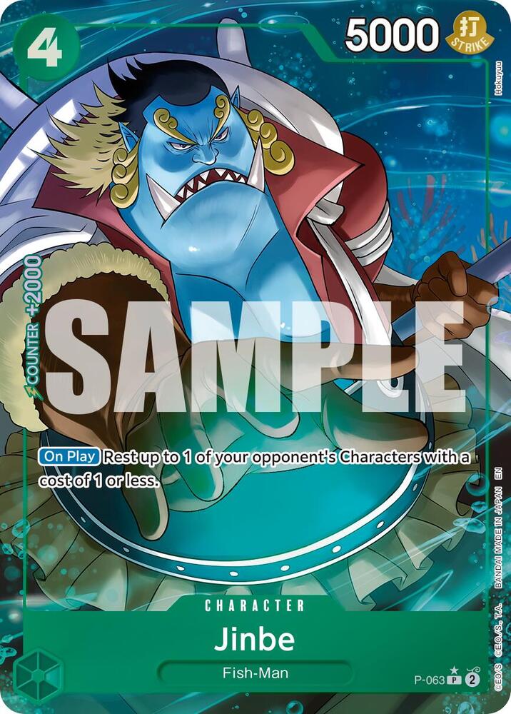 Jinbe - P-063 (Alternate Art) - Premium Booster -The Best- Vol. 2 (PRB-02)